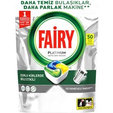 3 Adet Fairy Bulaşık Makinesi Tableti Platinum 50'li