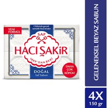 4 Adet Hacı Şakir Banyo Sabunu Doğal 600 G
