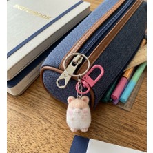 Winy Concept Sevimli Hamster Peluş Anahtarlık Kawaii Çanta Süsü ve Kalemlik Fermuar Aksesuarı Hediyelik