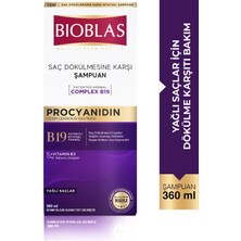 2 Adet  Bioblas Saç Dökülmesine Karşı Şampuan 360 ml Yağlanmaya Karşı