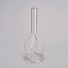 Kut Fly Çizgili Patates Ezici - Gri - 26 cm