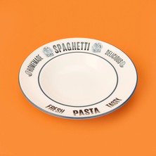 Kut Fly Kitchen Spaghetti Pasta Makarna Tabağı - Beyaz - 27 cm