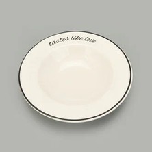 Kut Fly Kitchen Tastes Like Love Makarna Tabağı - Renkli - 26 cm