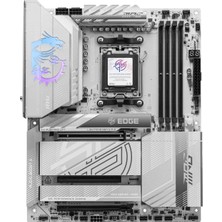 MSI Msı Mpg X870E Edge Tı Wıfı7 Ddr5 Hdmı-Dp Typec Pcıe 5.0 Am5 Atx Beyaz
