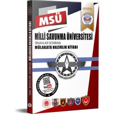 Askeri Sınav Kitapları Msü Sınavlar Sonrası Mülakata Hazırlık Kitabı