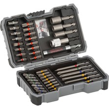 Bosch Vidalama Ucu Seti 43 Parça Dayanıklı Çelik Malzeme ile Çok Renkli Taşıma Çantası