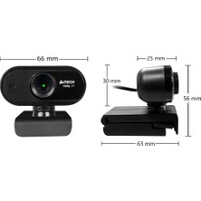 A4 Tech PK-925H 16MP 1080P Hd Mikrofonlu Siyah Webcam