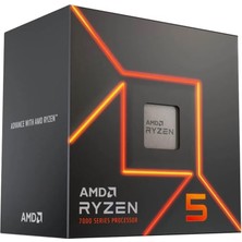 Amd Ryzen 5 7600 38MB 6çekirdekli O/b UHD Am5 65W Kutulu+Fanlı