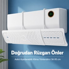 Duhaline Askılı Ayarlanabilir Klima Hava  Yönlendirici 56-95 cm Rüzgar Önleyici Klima Siperliği Deflektör