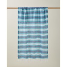English Home Striva Rejenere Çizgili Peştamal 80X150 cm Lacivert-Yeşil