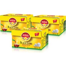 Doğuş Black Label 100'lü Sade Demlik Poşet Çay 3,2 gr x 3'lü Adet Lezzetli