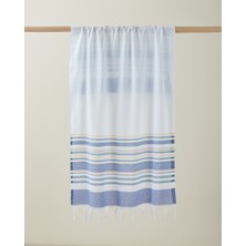 English Home Coastie Rejenere Çizgili Peştamal 80X150 cm Mavi-Yeşil-Sarı