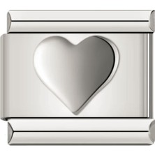 C&On Design Italyan Paslanmaz Çelik 9mm Kalp Charm