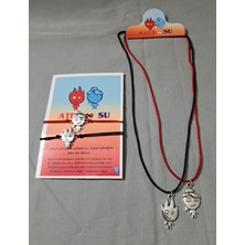 C&On Design Ateş ve Su Kolye Bileklik Takım 4'lü Set