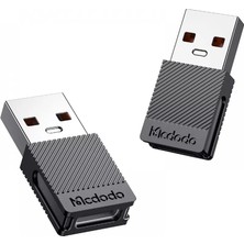 Mcdodo OT-6970 Type-C 5A Dönüştürücü USB A 2.0 Hızlı Şarj ve Veri Aktarım Özellikli Siyah