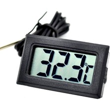 Gaman Mini Dijital Problu Termometre -50 ila 110 Derece Ölçüm Aralığına Sahip Siyah Renkli Kullanım Kolaylığı
