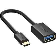 Ugreen Type-C USB 3.0 Dönüştürücü Adaptör Siyah Hızlı Veri Transferi için Dayanıklı Tasarım