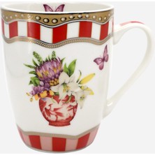 Lisa Minotti Puglia Kırmızı Porselen Kupa 350 ml