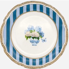 Lisa Minotti Puglia Mavi Porselen Pasta Tabağı 19 cm