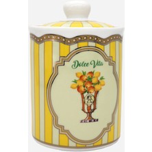 Lisa Minotti Puglia Sarı Porselen Saklama Kabı 700 ml