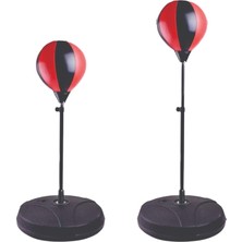 Leyaton Boks Antrenman Seti 90-120 cm Renkli Boks Standı 1 Adet Ayaklı Top ve Eldiven Hediyeli