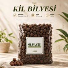 Nzb (1 Litre) Doğal Kil Bilyesi Saksı Altı Drenaj Katmanı ve Dekoratif Toprak Örtüsü Leca Misket Kil