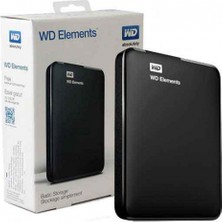 WD Elements 2 TB 2,5" USB 3.0 Harici HDD Siyah Yüksek Performans ve Hızlı Veri Aktarımı
