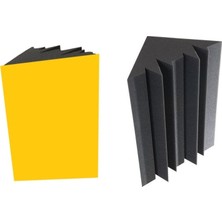 Türkeli Bass Trap Akustik Sünger Bantlı 13 x 13 x 70 cm Yüksek Performanslı Ses Yalıtımı