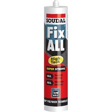 Soudal Fix All High Tack Beyaz 290 ml Kokusuz Yüksek Yapışma Gücüne Sahip MS-Polimer Malzeme