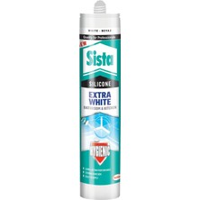 Sista Silikon Kartuş Extra Beyaz Hijyenik Banyo ve Mutfak İçin Güçlü Yapışma Özelliği