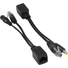 Alfais 4252 Poe Set Ethernet Adaptör Güç Power Kablosu 25 m Dönüştürücü Kablo