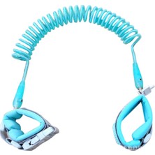 Evokids Extra Kilitli Güvenlik Bilekliği - Çelik Uçlu - Yeşil 40 cm Spiral Kablolu Güvenlik Ürünü