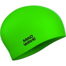 Mad Wave Yetişkin Silikon Uzun Saç Bonesi, Yeşil