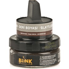 Blink Deri Boyası Koyu Kahverengi Cam Kavanoz 500 ml Kaliteli Koruma Sağlayan Ürün