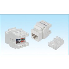 HCS CAT6/CAT6E Utp RJ45 Keystone Jack Poşetli (10 Adet)