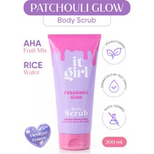 it girl Patchouli Glow Aha&rice Water Cilt Tonu Eşitleyici, Aydınlatıcı Vücut Peelingi | Body Scrub 200 ml