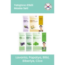 Dermal Yatıştırıcı Etkili Papatya Lavanta Cica Biberiye ve Bitki Özlü Maske Seti 23GR x 5ADET