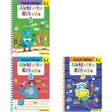 İndigo Çocuk Küçük Dahiler Aktivite Seti 5+ Yaş 3 Kitap Takım Ciltsiz Eğlenceli Türkçe İçerik