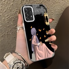 HONTINGA Samsung Galaxy A52S 5g ile Uyumlu Kılıf Silikon Kenar Sert Arka Kamera Koruyucu Basitlik Anti Düşme Kamera Korumalı Kız Desen Couple Telefon Kılıfı Kadın ve Erkek Için Uygundur K1-1385