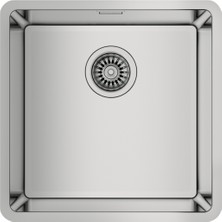 Teka BE LINEA RS15 40.40 Tezgahaltı Eviye Paslanmaz Çelik 40 cm Gri Renkli Tek Hazneli 115000007