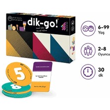 Zet Zeka DİK-GO Genel Kültür Zeka Oyunu 6+ Yaş 2-8 Oyuncu