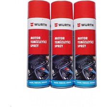 Würth Hızlı Motor Temizleme Spreyi 500 ml 3'lü Set Universal Araçlar İçin Etkili Temizlik Özellikleri