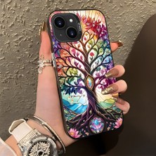 HONTINGA iPhone 15 Plus ile Uyumlu Kılıf Silikon Kenar Sert Arka Kamera Koruyucu Basitlik Anti Düşme Kamera Korumalı Yaratıcılık Desen Couple Telefon Kılıfı Kadın ve Erkek Için Uygundur K1-1378