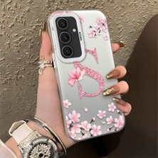 HONTINGA Samsung Galaxy S24 Plus ile Uyumlu Kılıf Silikon Kenar Sert Arka Kamera Koruyucu Basitlik Anti Düşme Kamera Korumalı Çiçekli Desen Couple Telefon Kılıfı Kadın ve Erkek Için Uygundur K1-1382