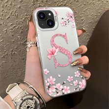 HONTINGA iPhone 13 Mini ile Uyumlu Kılıf Silikon Kenar Sert Arka Kamera Koruyucu Basitlik Anti Düşme Kamera Korumalı Çiçekli Desen Couple Telefon Kılıfı Kadın ve Erkek Için Uygundur K1-1382