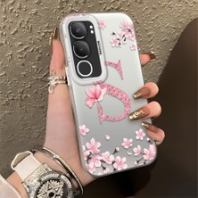 HONTINGA Vivo Y19S ile Uyumlu Kılıf Silikon Kenar Sert Arka Kamera Koruyucu Basitlik Anti Düşme Kamera Korumalı Çiçekli Desen Couple Telefon Kılıfı Kadın ve Erkek Için Uygundur K1-1382
