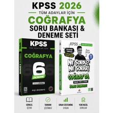 Anla Kazan Yayınları Dizgi Kitap 2026 Kpss Coğrafya Soru Bankası & Kpss Tüm Adaylar Coğrafya 6 Deneme Evp Akademi Seti