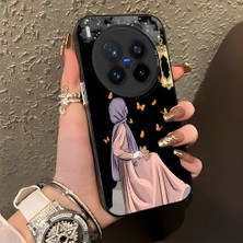 HONTINGA Vivo X300 Pro ile Uyumlu Kılıf Silikon Kenar Sert Arka Kamera Koruyucu Basitlik Anti Düşme Kamera Korumalı Kız Desen Couple Telefon Kılıfı Kadın ve Erkek Için Uygundur K1-1385