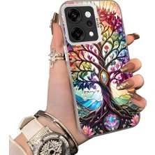 HONTINGA Oppo Reno 14 Pro 5g ile Uyumlu Kılıf Silikon Kenar Sert Arka Kamera Koruyucu Basitlik Anti Düşme Kamera Korumalı Yaratıcılık Desen Couple Telefon Kılıfı Kadın ve Erkek Için Uygundur K1-1378