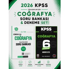 Anla Kazan Yayınları Pegem 2026 Kpss Ezberbozan Coğrafya Soru Dünyası & Kpss Coğrafya 6 Deneme Evp Akademi